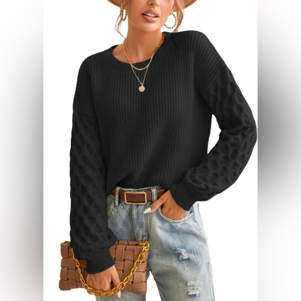 CUPSHE CABLE KNIT SWEATER